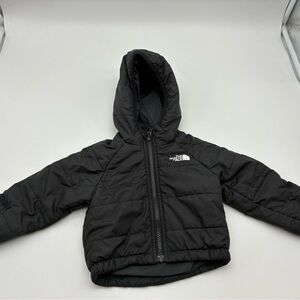 The North Face Kid’s Black Hooded Puffer Jacket